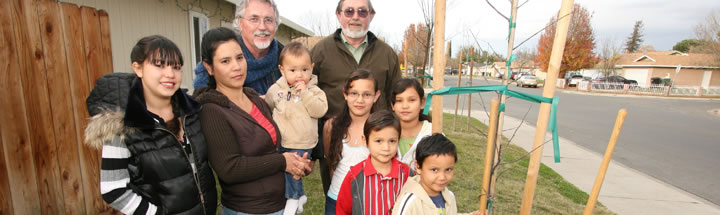 Planting tree in a neighborhood