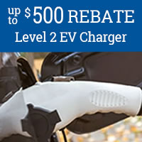 up to 500 dollar rebate on level 2 EV charge